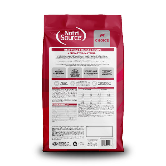 Nutrisource Beef Meal & Barely 5lb, 40lb