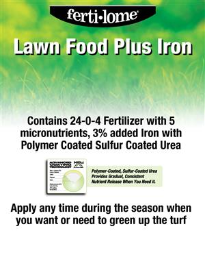 Lawn Food Plus Iron 24-0-4