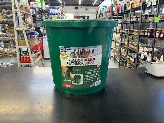 Farm Innovators 5 Gallon Heated Flat-Back Bucket