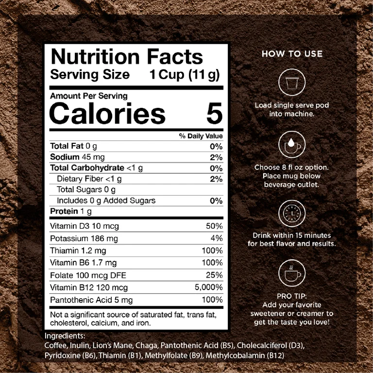 VitaCup Mushroom Focus Coffee