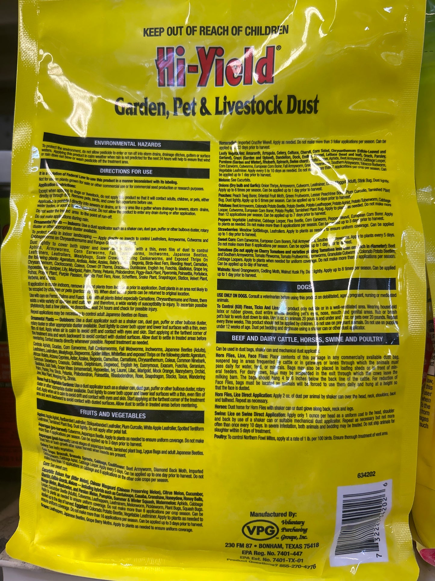 Hi-Yield Garden, Pet & Livestock Dust