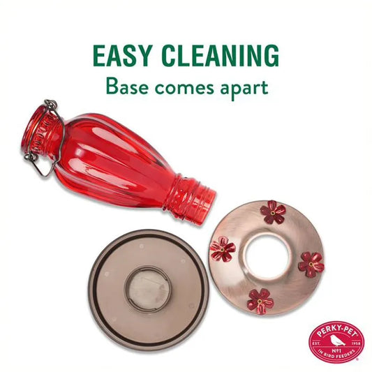 Perky-Pet Daisy Vase Vintage Hummingbird Feeder