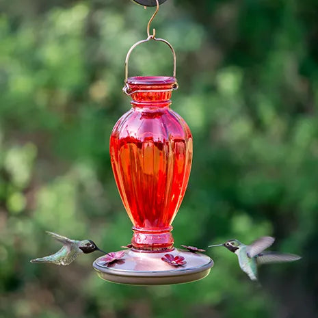 Perky-Pet Daisy Vase Vintage Hummingbird Feeder