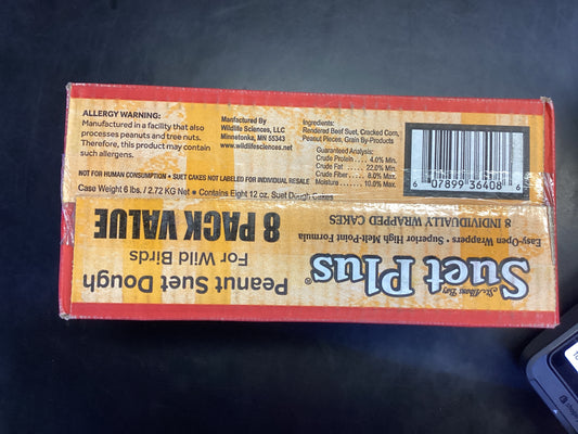 Suet Plus Peanut Value 8 Pack