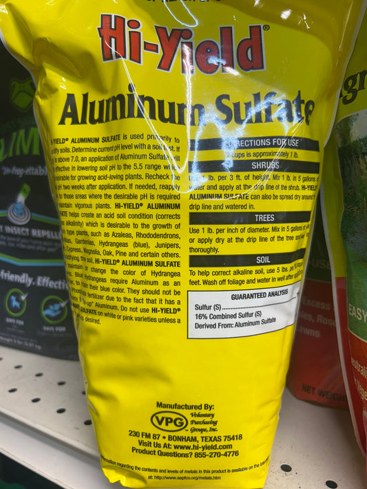 Hi Yield Aluminum Sulfate