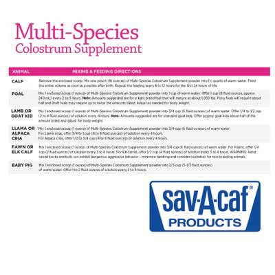 Suplemento de calostro multiespecies