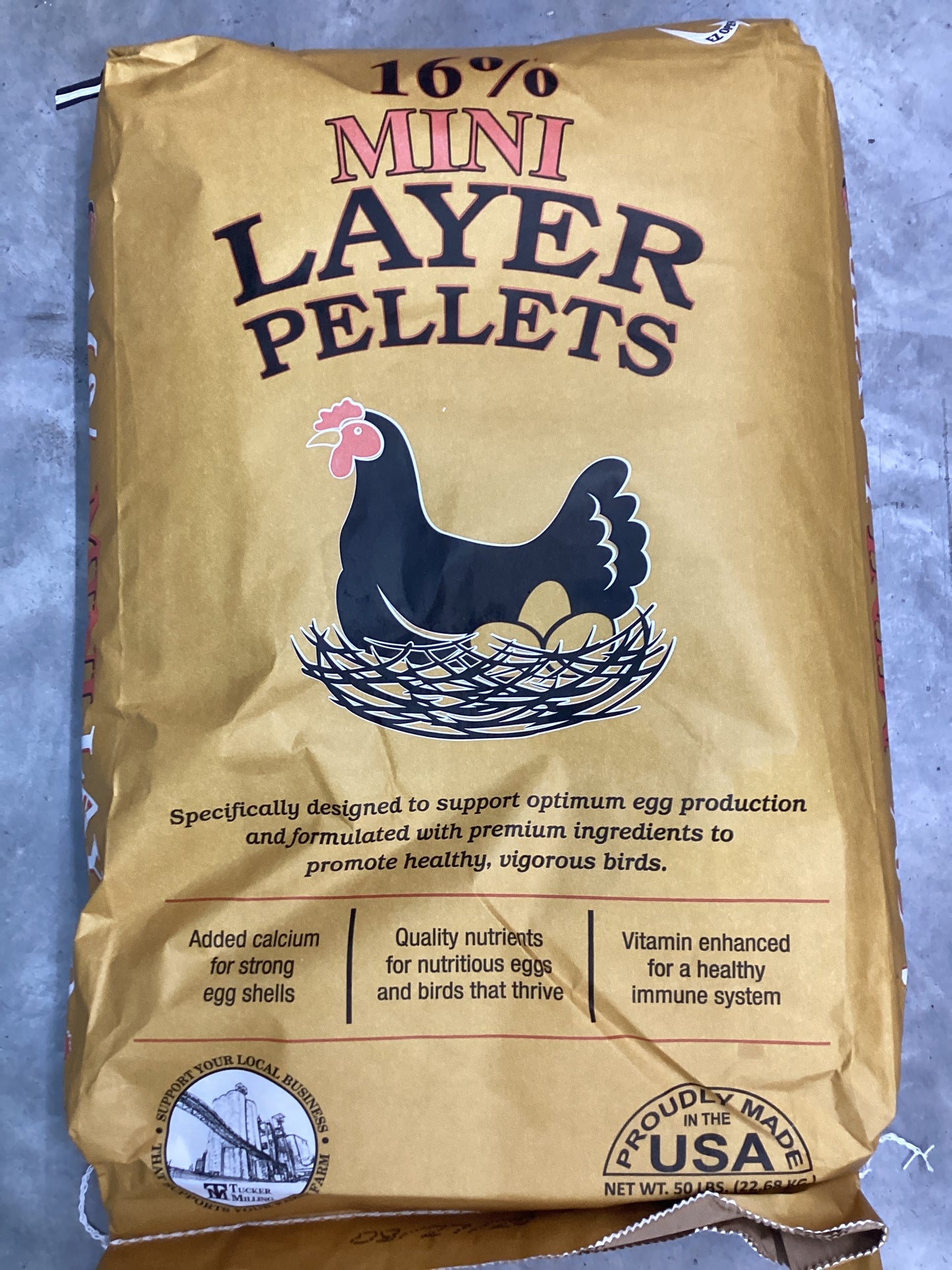 Tucker 16% Mini Layer Pellet