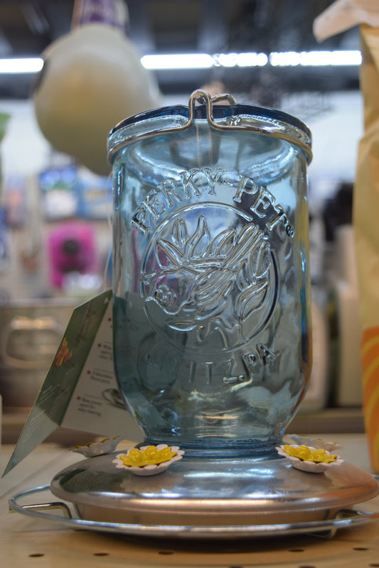 Perky Pet Hummingbird Feeder - Glass Mason Jar