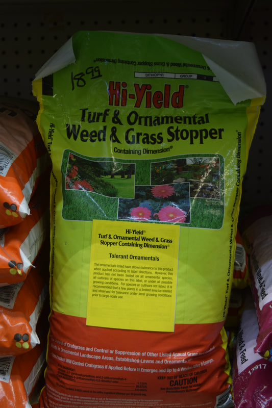 Turf & Ornamental Weed & Grass Stopper Containing Dimension