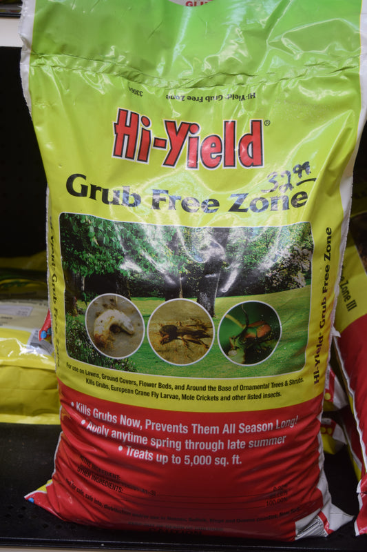 Hi Yield Grub Free Zone