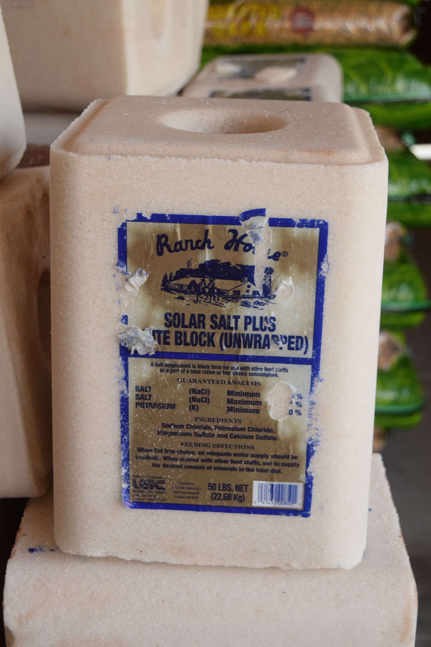 White Plain Salt Block