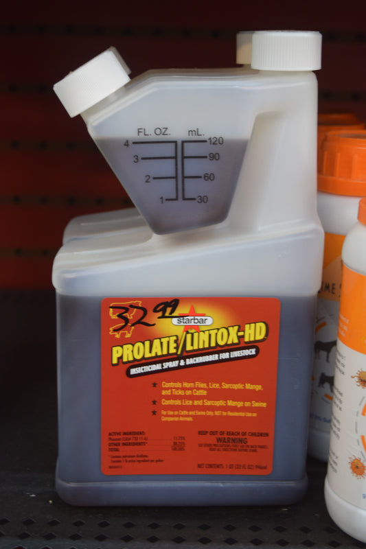 Prolate/Lintox-HD Insecticidal Spray & Livestock Backrubber