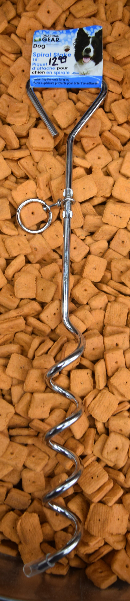 Spiral Tie Out Stake 18"