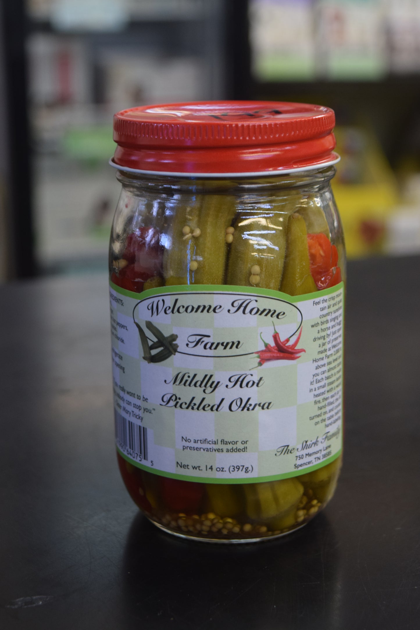 Mildly Hot Pickled Okra