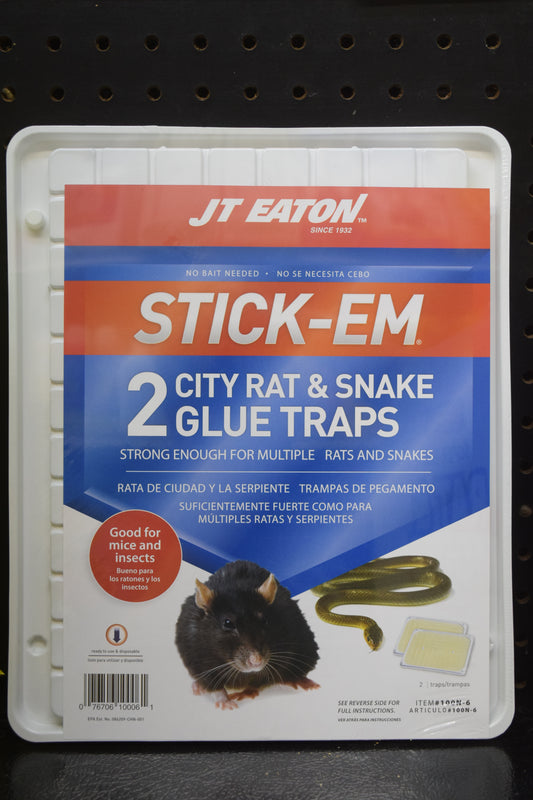 Stick-Em City Rat & Snake Glue Trap 2 pack