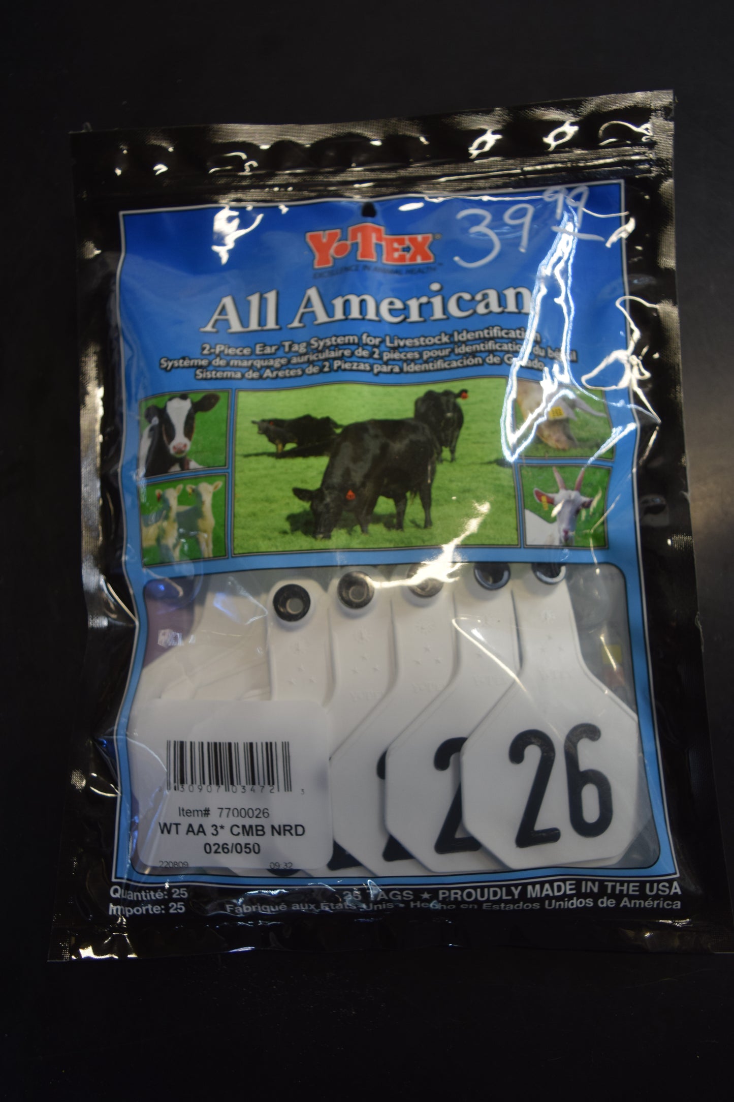 Y-Tex All American 2 Piece Ear Tag System
