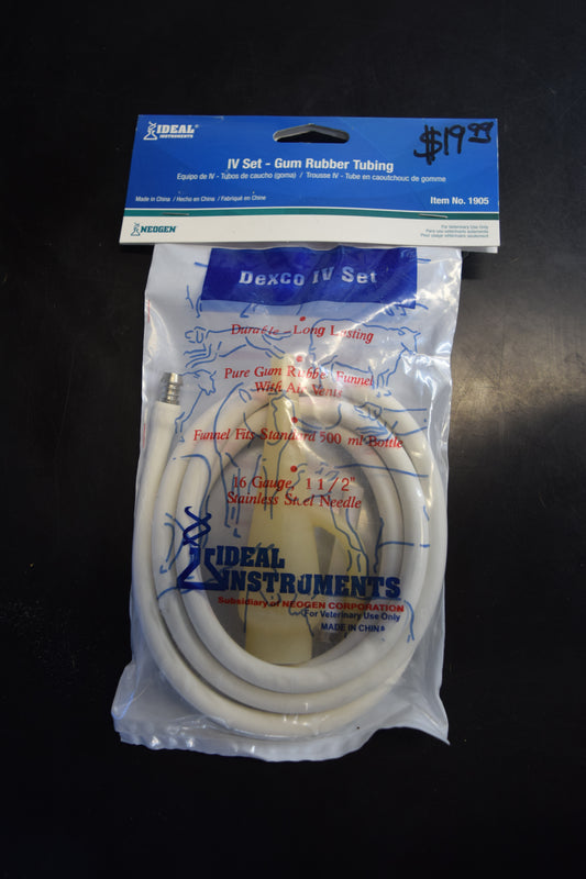Dexco IV Set - Gum Rubber Tubing