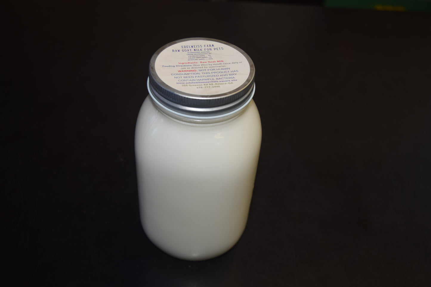 Raw Goats Milk For Pets