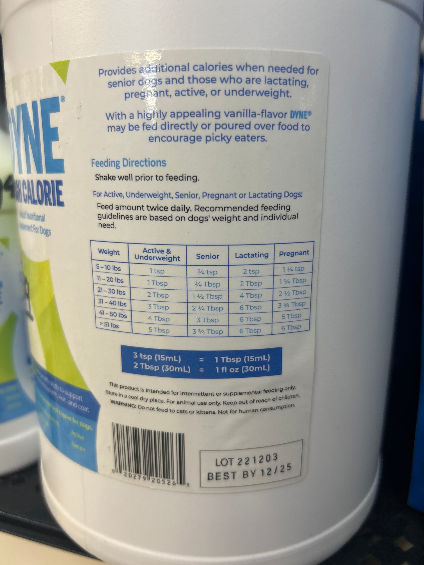 Dyne High Calorie