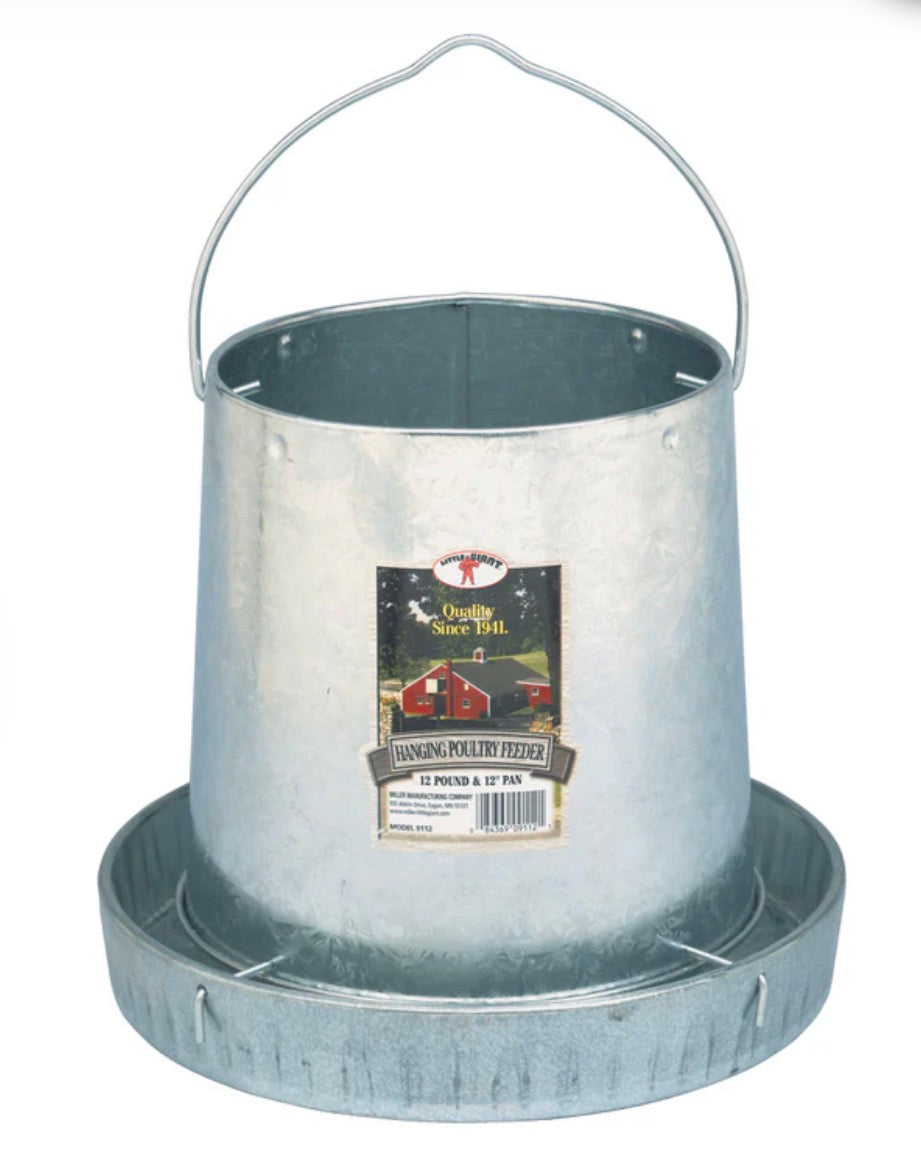 Metal Hanging Poultry Feeder 12lb