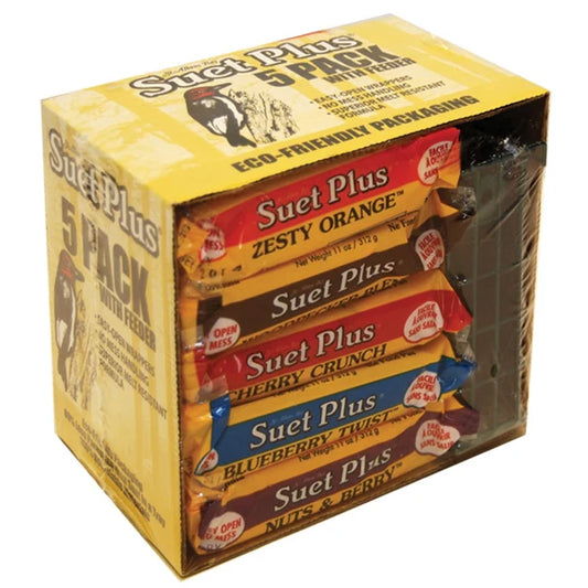 Suet Plus 5 Pack With Feeder