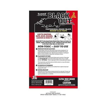 Black Out Rodent Glue Traps 2 Jumbo Pads