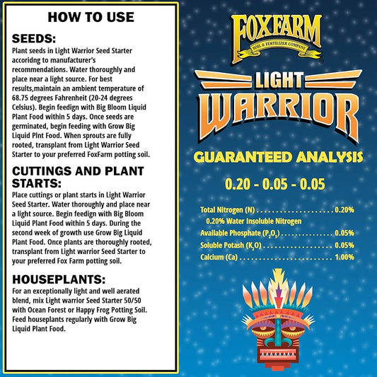 Light Warrior Seed Starter 1Cu Ft