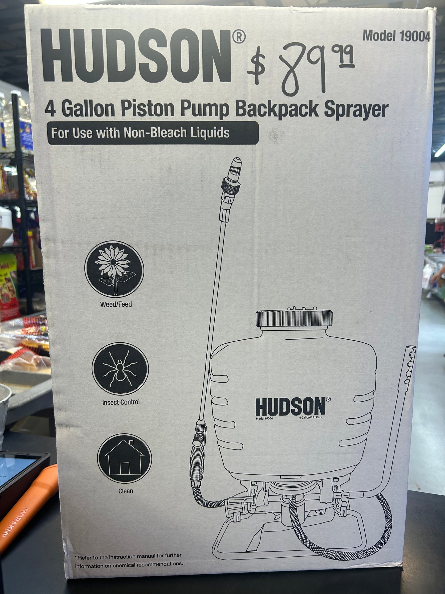 Hudson 4 Gal Piston Pump Backpack Sprayer