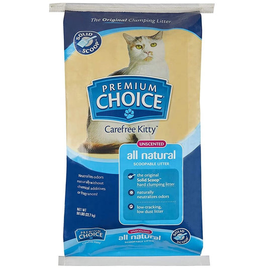Premium Choice All Natural Clumping Litter - Unscented