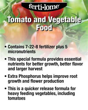 Ferti-lome Tomato And Vegetable Food 7-22-8