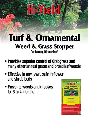 Turf & Ornamental Weed & Grass Stopper Containing Dimension