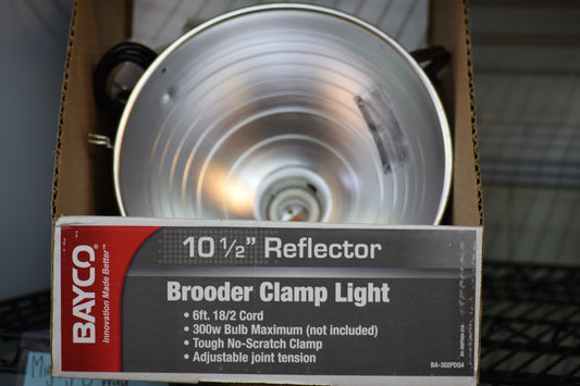 Brooder Clamp Light - 10.5" Reflector