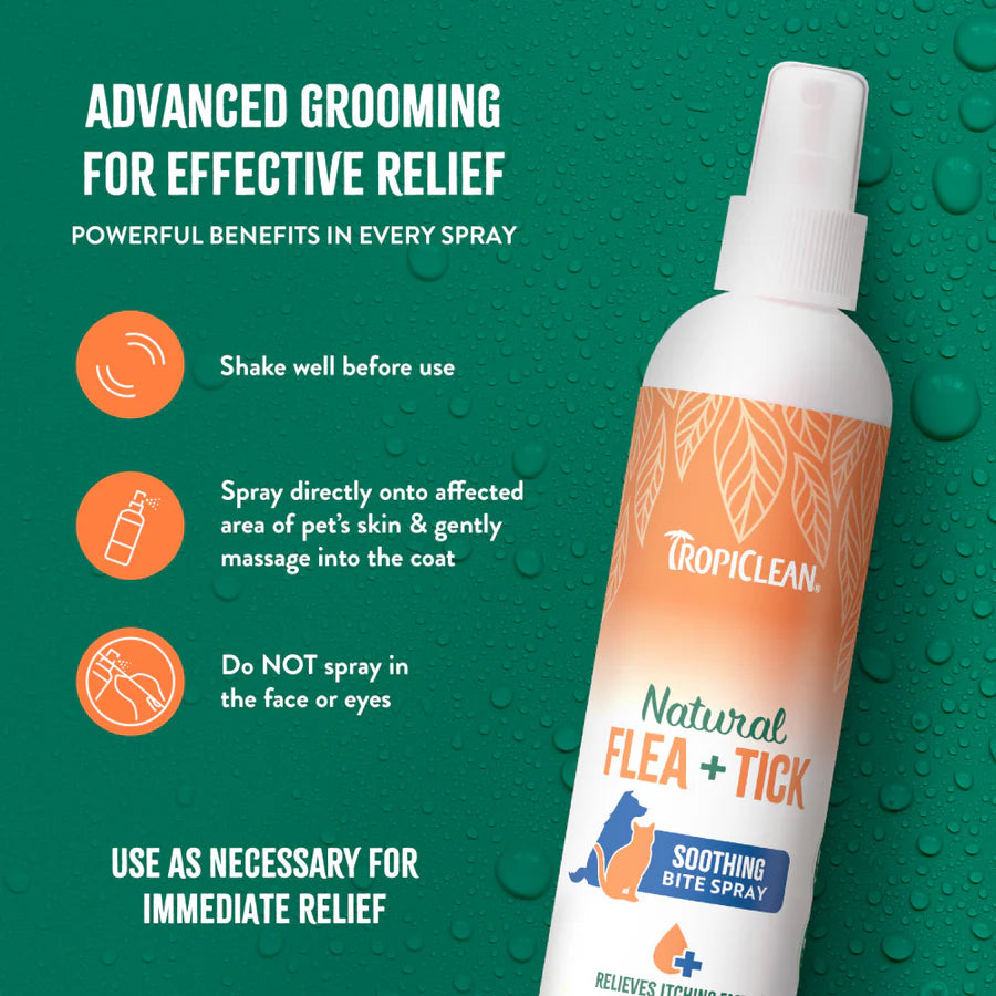 Tropiclean Natural Flea & Tick Soothing Bite Spray