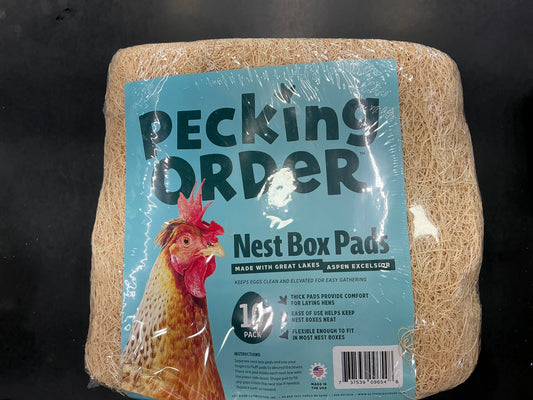 Pecking Order Nest Box Pads 10 Pack