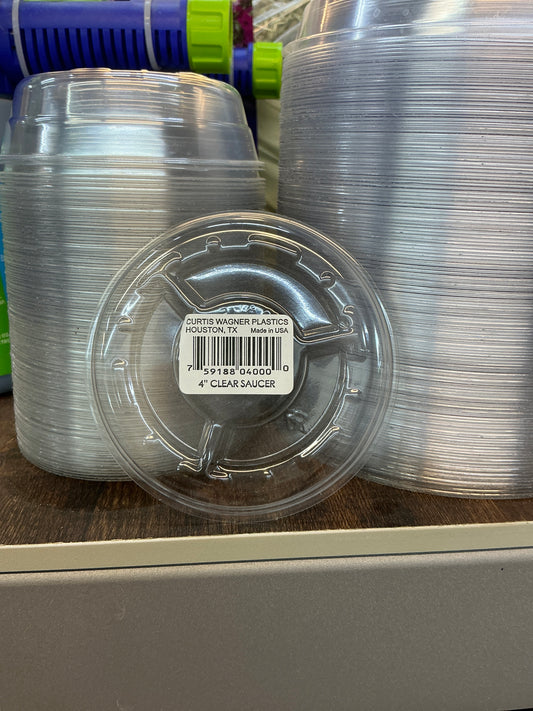4” Clear Saucer