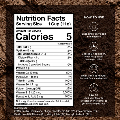VitaCup Mushroom Focus Coffee