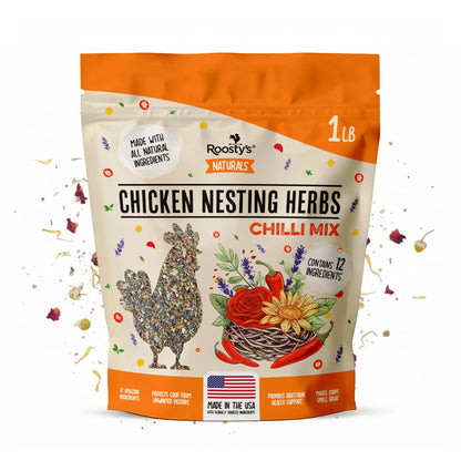 Chicken Nesting Herbs | Pest Repellent | For Chicken Coops: 1 Pouch (1lb)