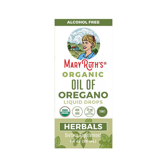 Organic Oil of Oregano Liquid Herbals Drops, 1 Fl Oz