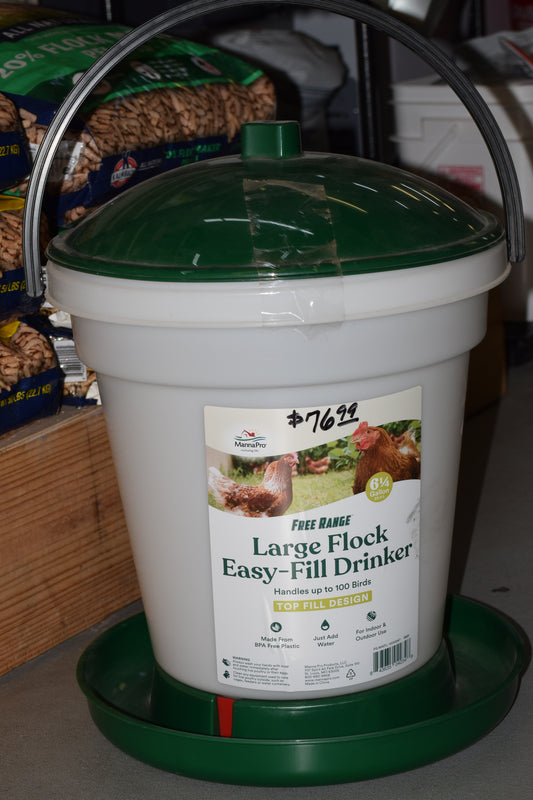 Large Flock Easy Fill Drinker 6 1/4 gal