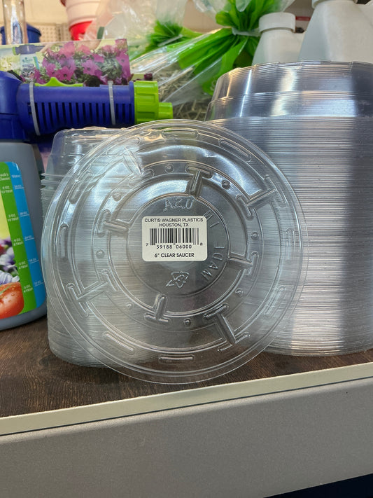 6” Clear Saucer