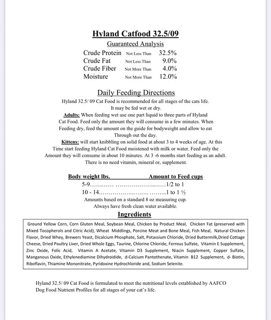 Hyland Cat 40lb