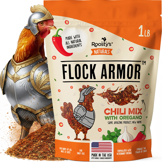Flock Armor | Daily Chicken Dewormer | Flock Gut Support: 3-7 Birds (1lb supply)