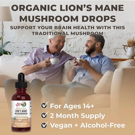 Organic Lion's Mane Mushroom Liquid Herbal Extract