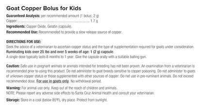 UltraCruz Goat Copper Bolus for Kids