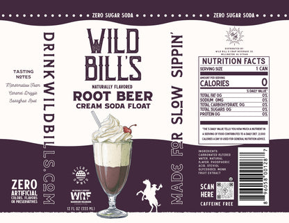 Root Beer: Zero Sugar Soda, Clean Ingredients, 12-Pack, Cans