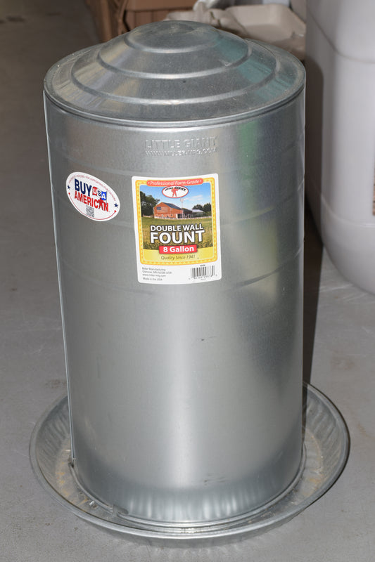 Double Wall Fount 8gal Waterer