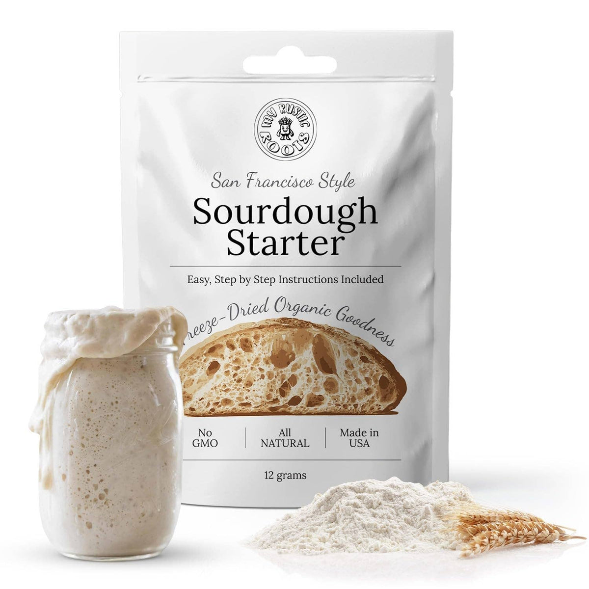 Original White Sourdough Starter Culture, Organic 12g