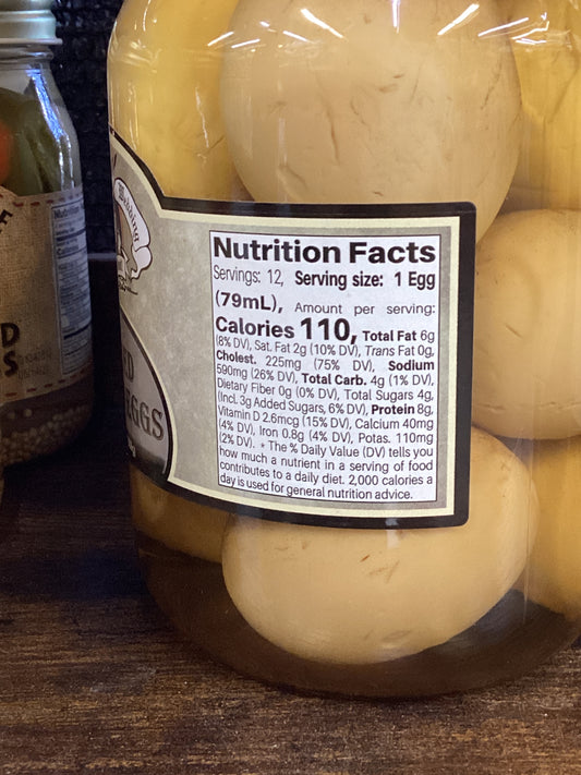 Smoked Pickled Eggs Quart