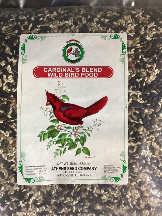 Cardinal's Blend Wild Bird Food - Athen's Seed Co