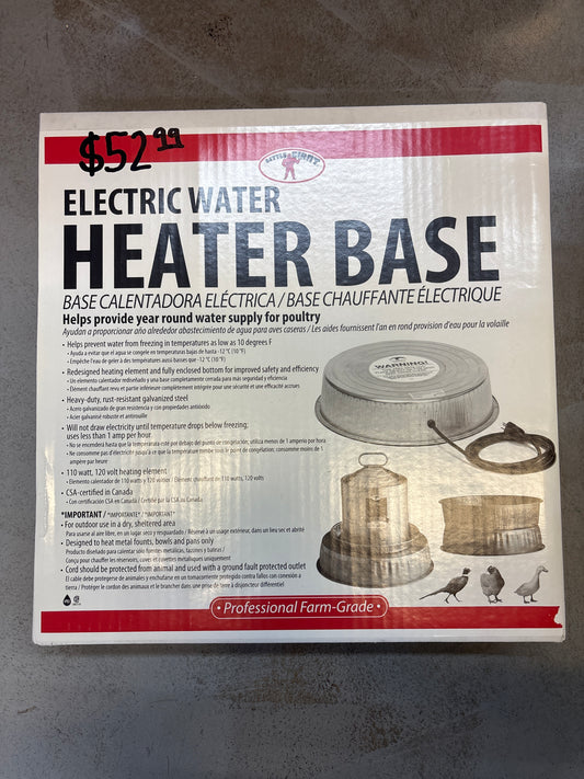 Electric Water Heater Base